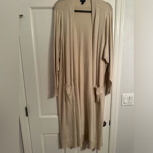 Torrid tan long cardigan